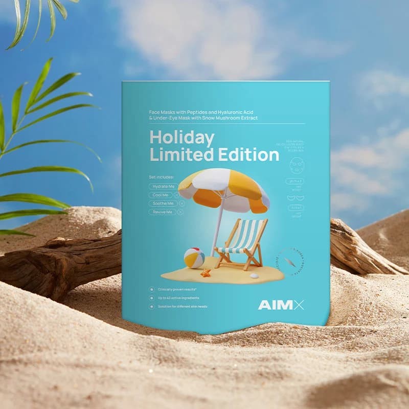 AIMX Lakštinių kaukių rinkinys "Holiday limited edition" - Image 3