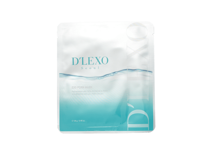 DERMALINE intensyviai drėkinanti ir stangrinanti lakštinė kaukė su PDRN ir egzosomomis